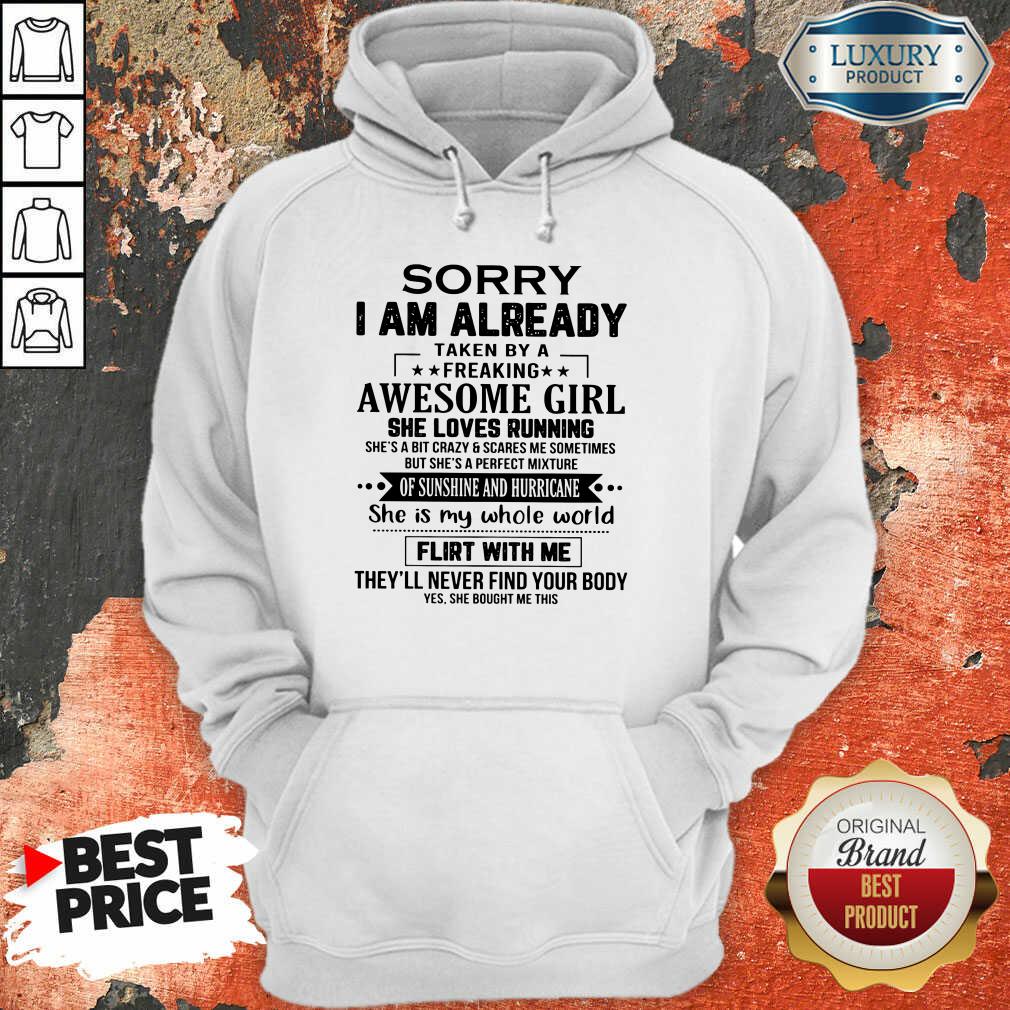 Sorry I'm Already Awesome Girl Shirt - Image 2