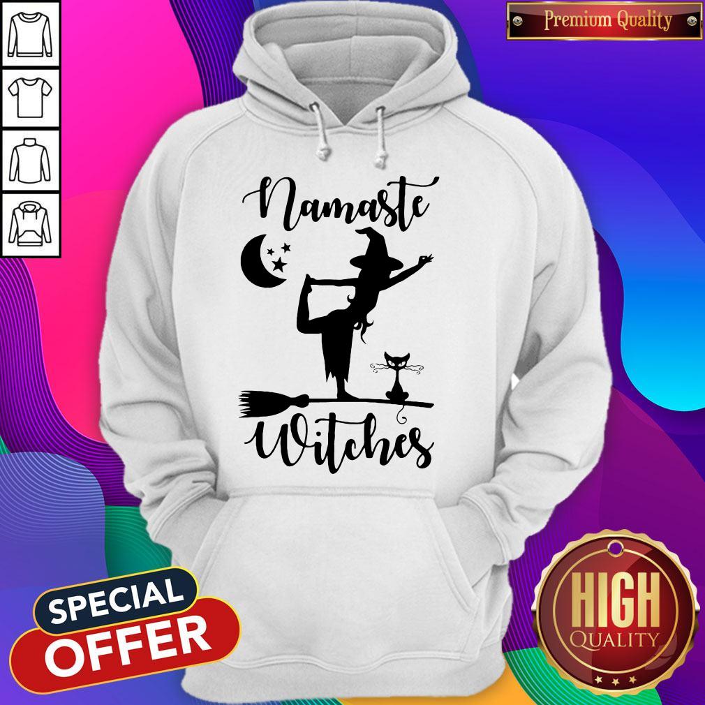 Awesome Namaste Witches Cat Halloween Shirt - Image 5