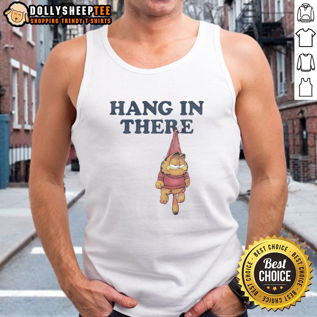 Awesome Hang In There Garfieid T-Shirt - Image 4
