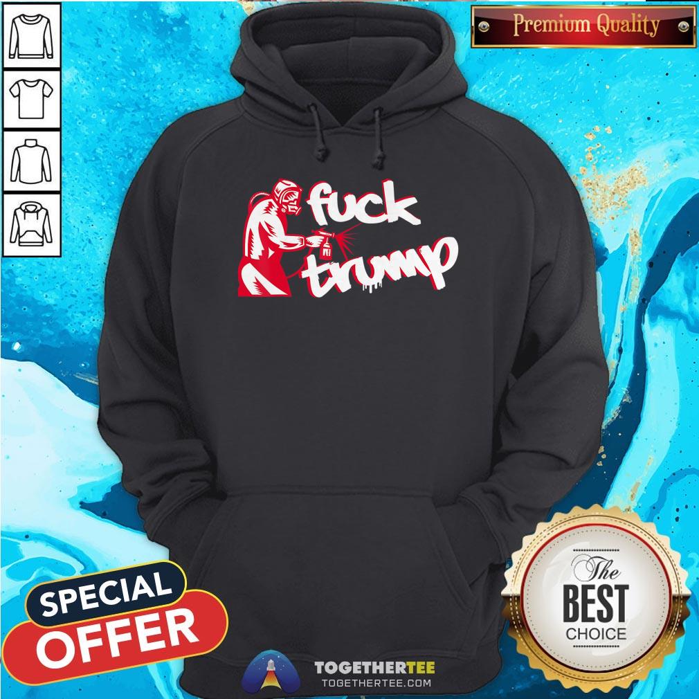 Remove The Virus Fuck Trump Spray Paint Graffiti T-Shirt - Image 5