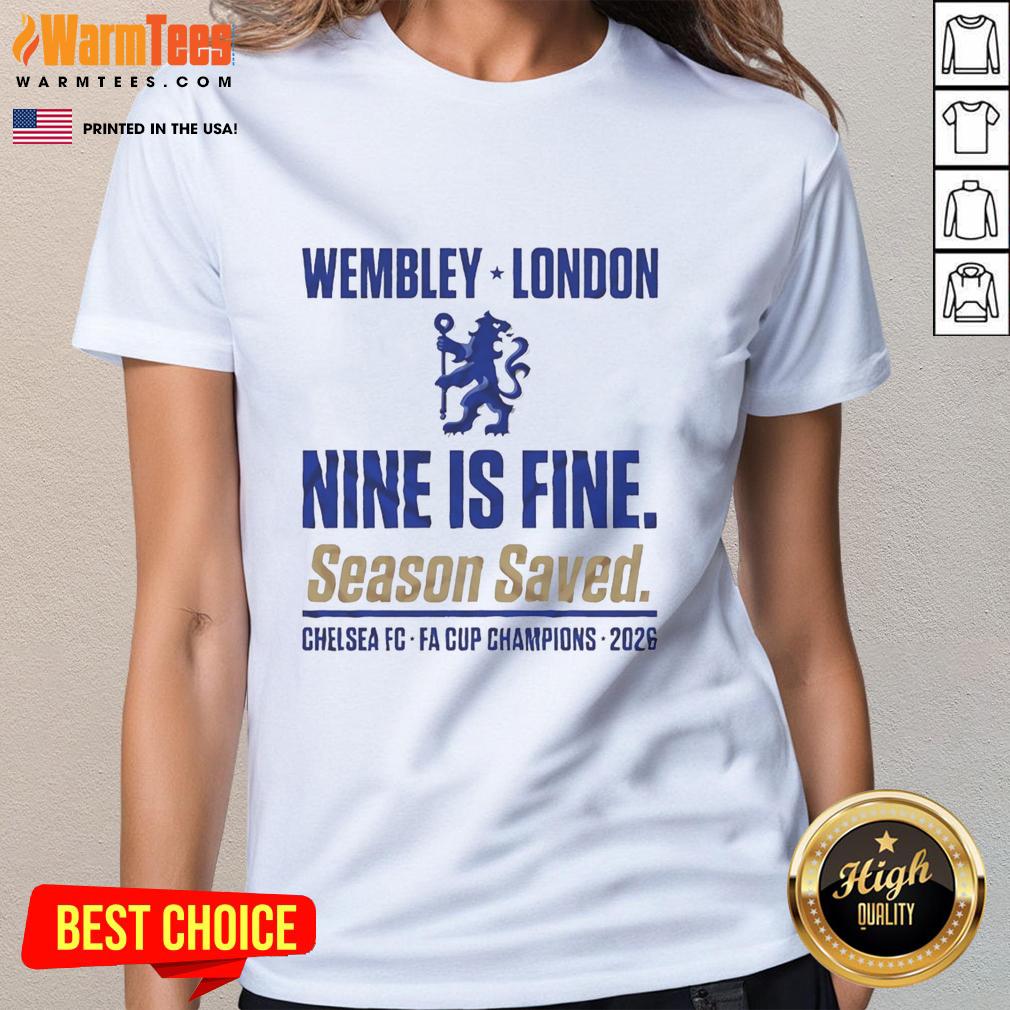 Premium Chelsea Fa Cup Winners Ninth Title Wembley Glory 2026 T-Shirt - Image 3