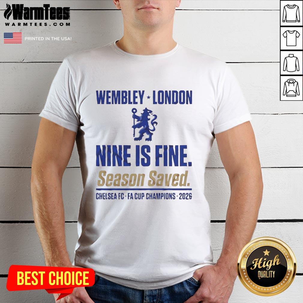 Premium Chelsea Fa Cup Winners Ninth Title Wembley Glory 2026 T-Shirt