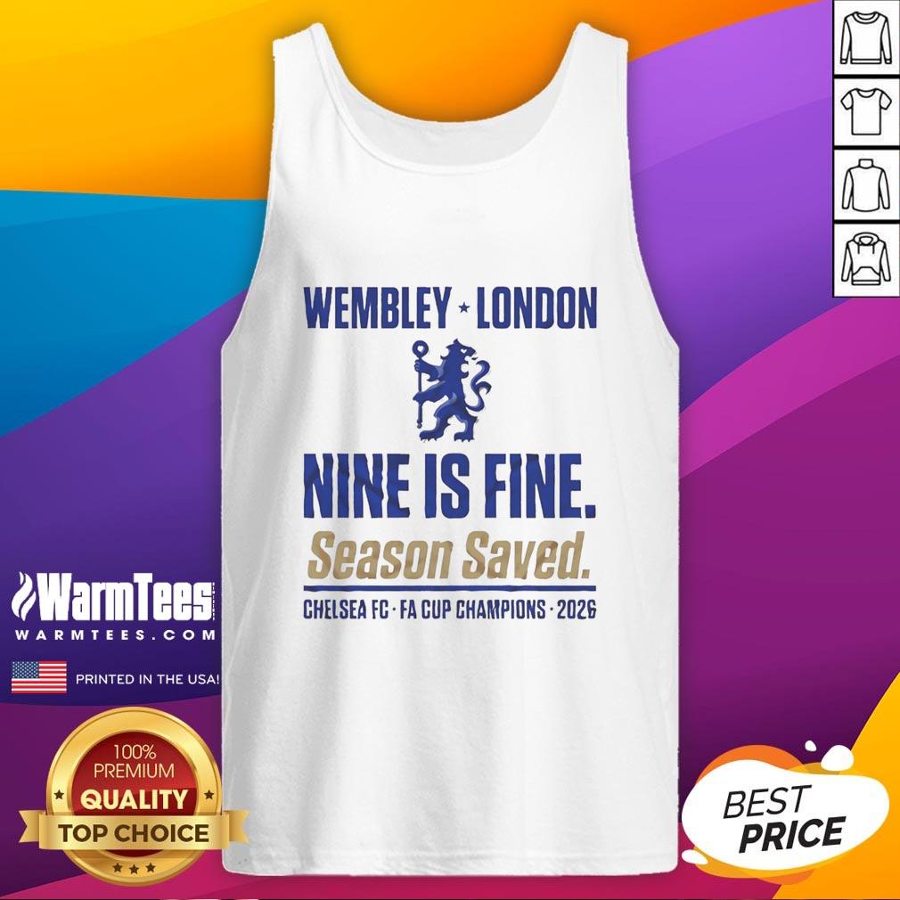 Premium Chelsea Fa Cup Winners Ninth Title Wembley Glory 2026 T-Shirt - Image 4