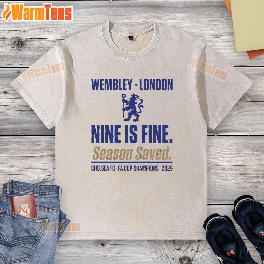 Premium Chelsea Fa Cup Winners Ninth Title Wembley Glory 2026 T-Shirt - Image 6