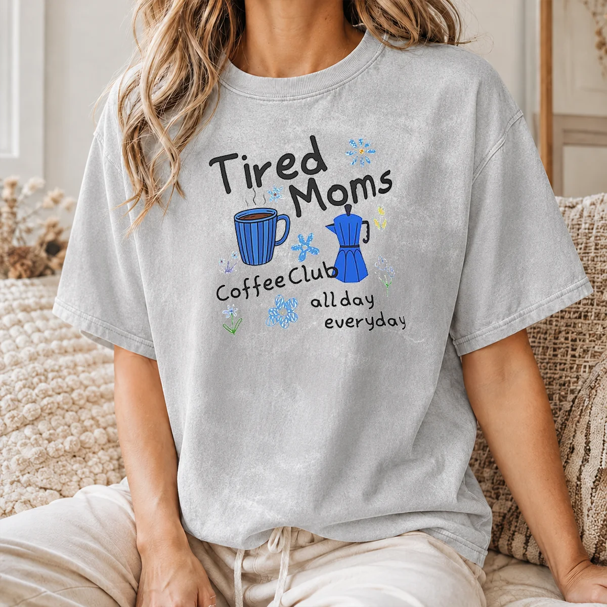 Good Tired Moms Coffee Club All Day Everyday Shirt - Image 8
