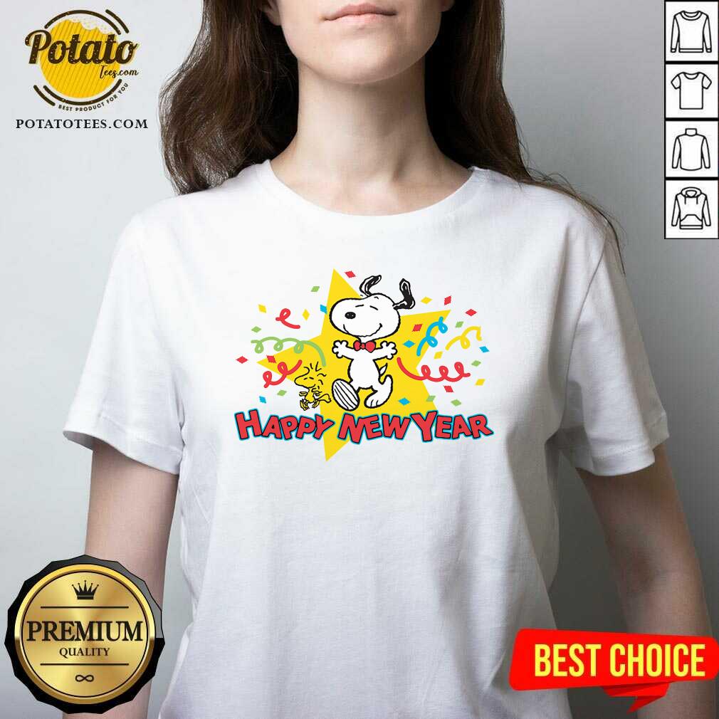 Pretty Snoopy Happy New Year Shirt - Image 2