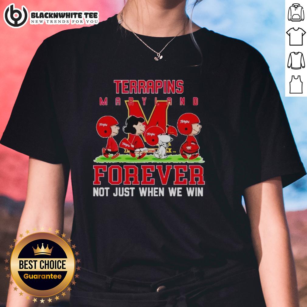 Pretty Peanuts Maryland Terrapins Forever Not Just When We Win T-Shirt - Image 3