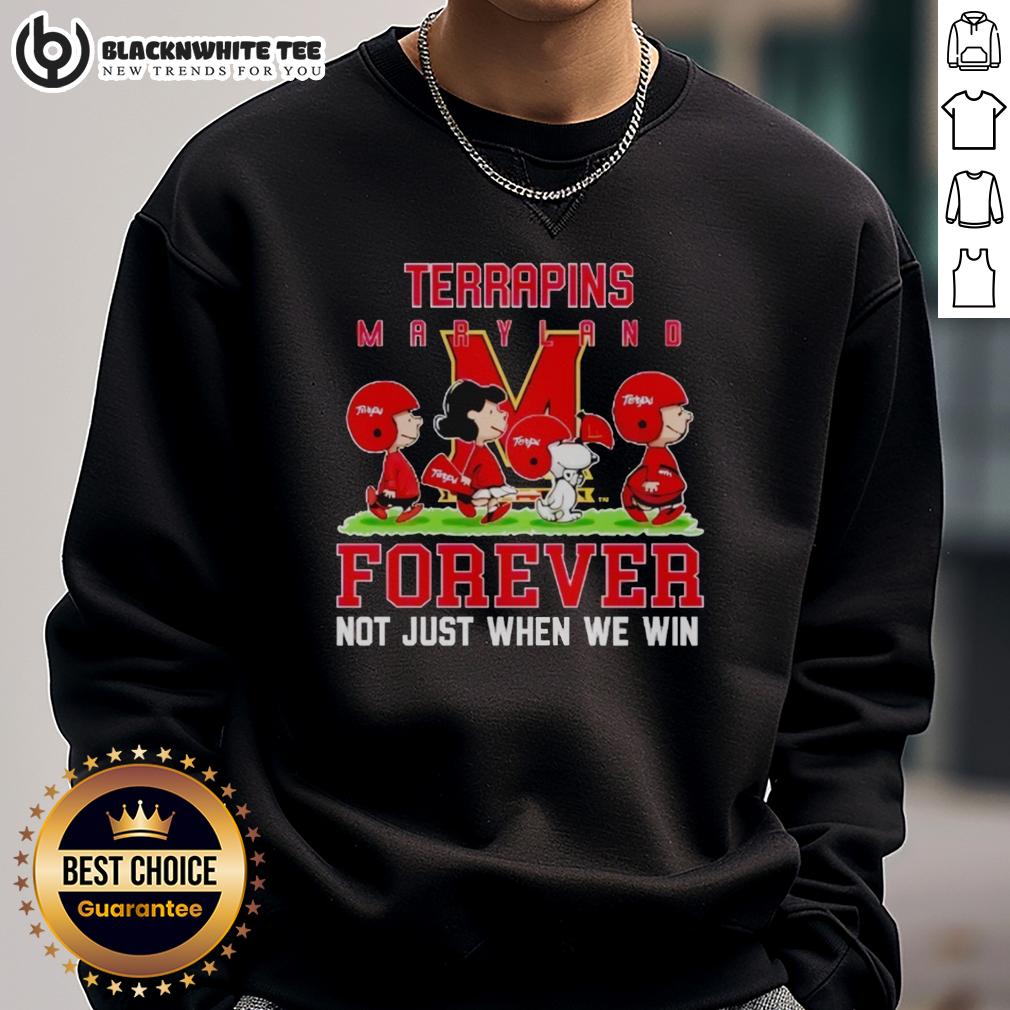 Pretty Peanuts Maryland Terrapins Forever Not Just When We Win T-Shirt - Image 5