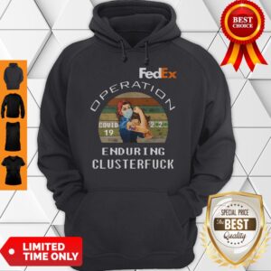 Alternative view of Strong Woman Tattoos FedEx Operation Covid19 2020 Enduring Clusterfuck Mask Shirt