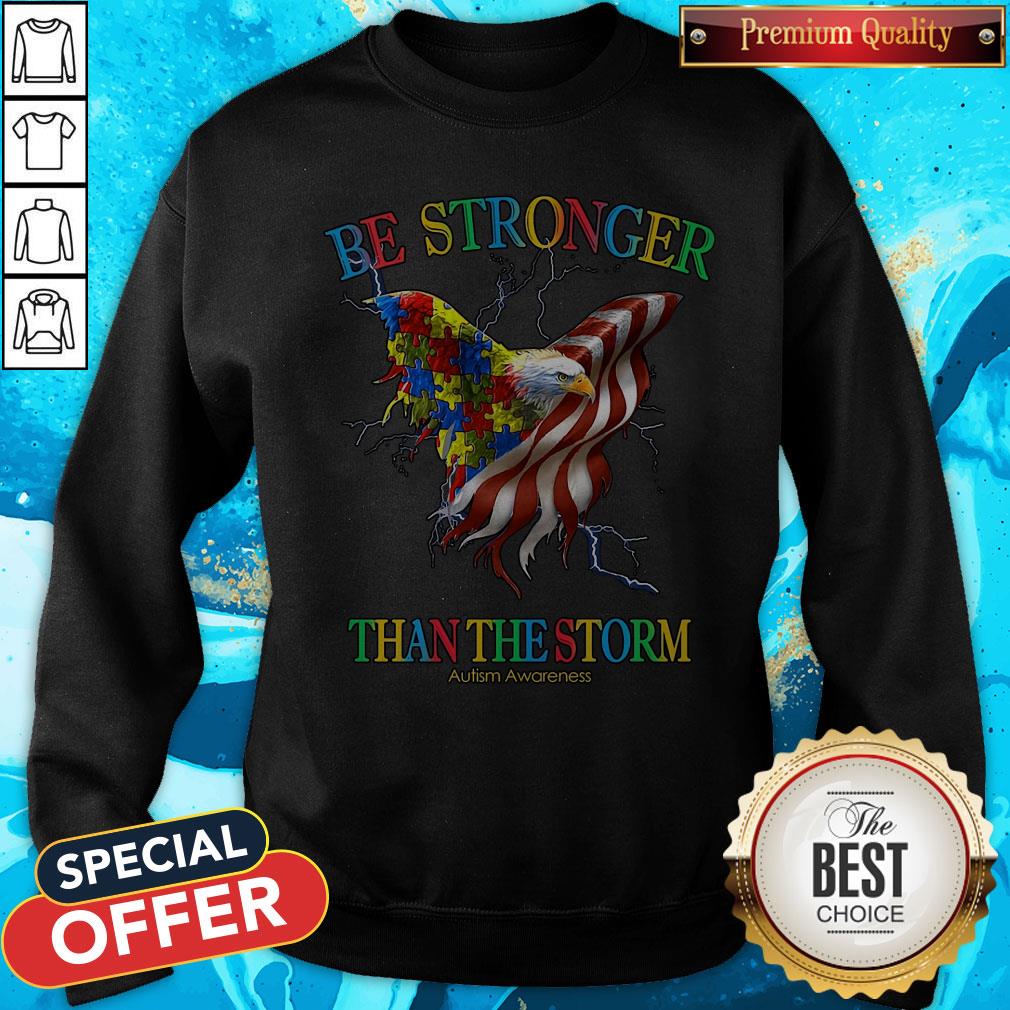 Be Stronger Than The Storm Autism Awareness Shirt - Image 4