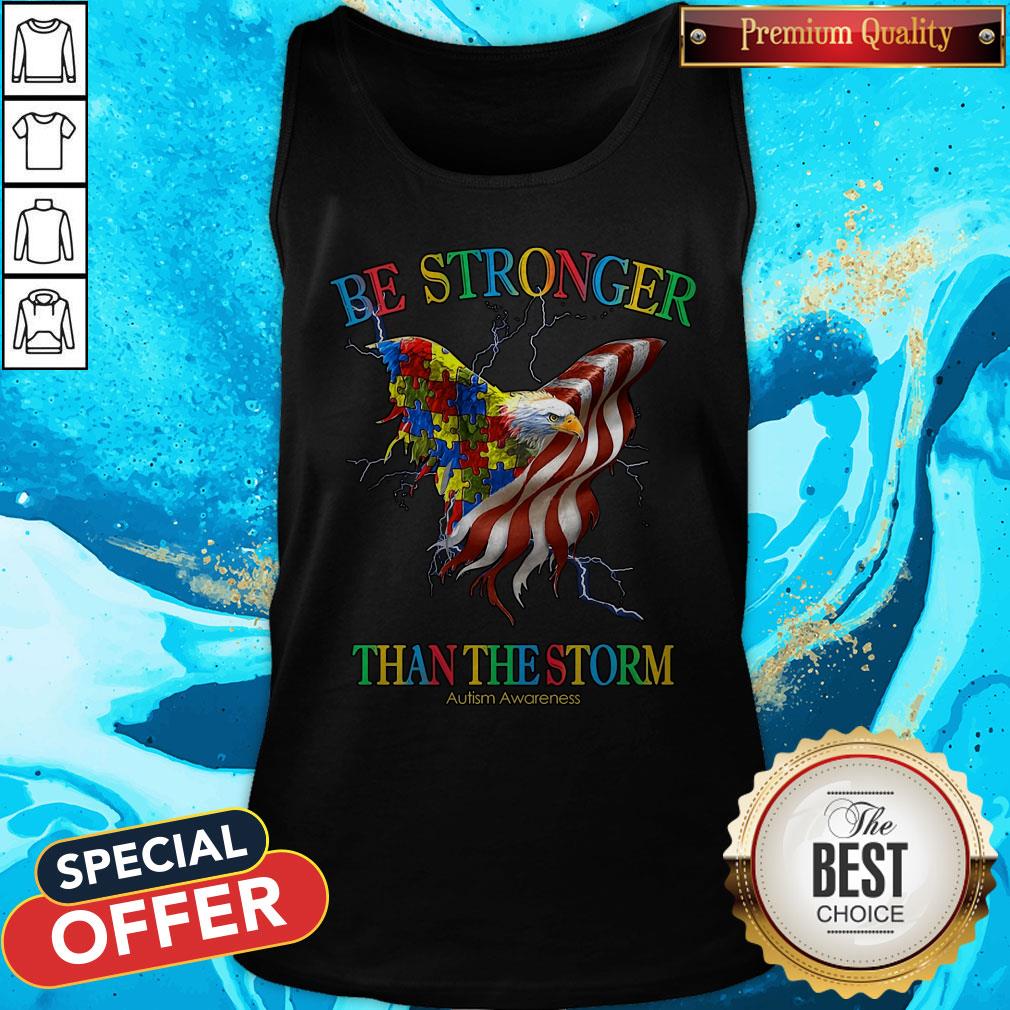 Be Stronger Than The Storm Autism Awareness Shirt - Image 3