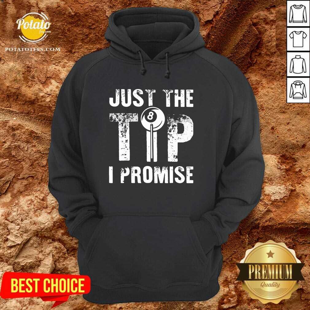 Top Just The Tip 8 Ball Pool Billiards I Promise Shirt - Image 5