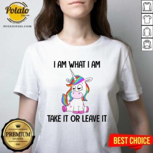 Alternative view of Unicorn I Am What I Am Take It Or Leave It Shirt