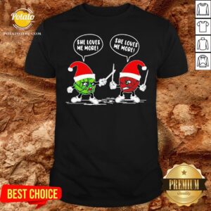 Funny Crochet Santa Combat She Loves Me More Christma Standard Shirt