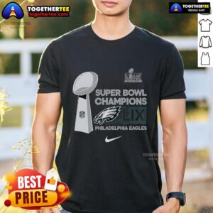 Official Nike Philadelphia Eagles Super Bowl Champions LR Trophy Collection T-Shirt
