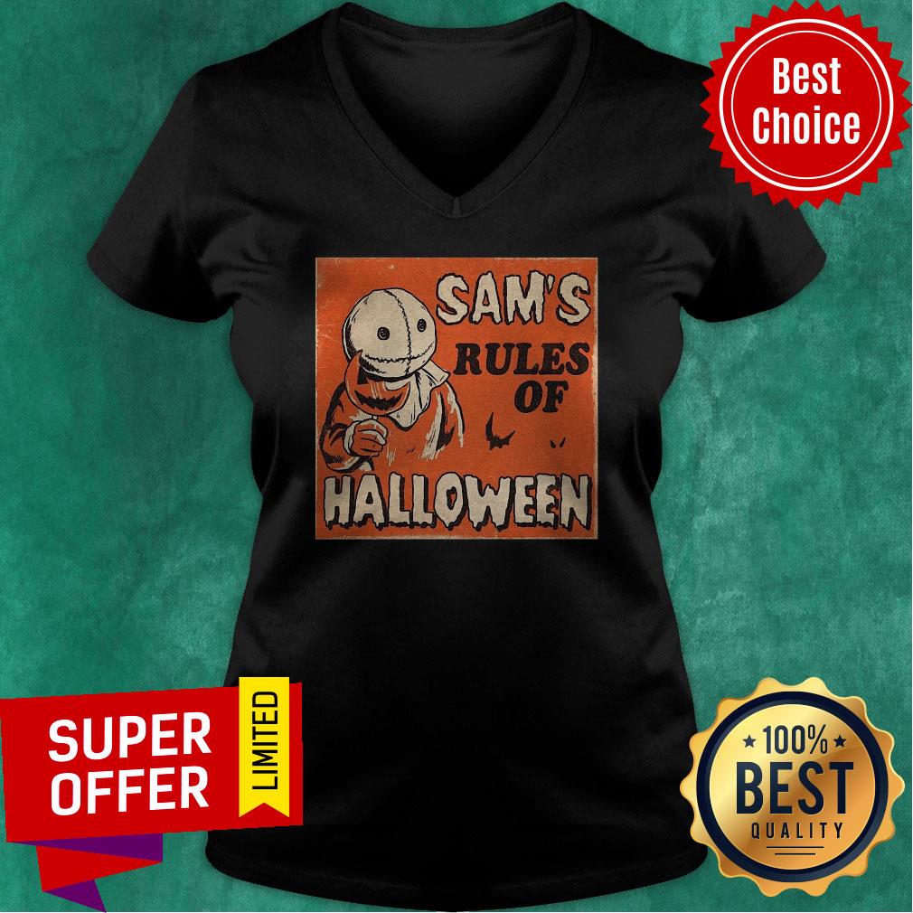 Nice Sam's Rules Of Halloween Shirt - Image 4