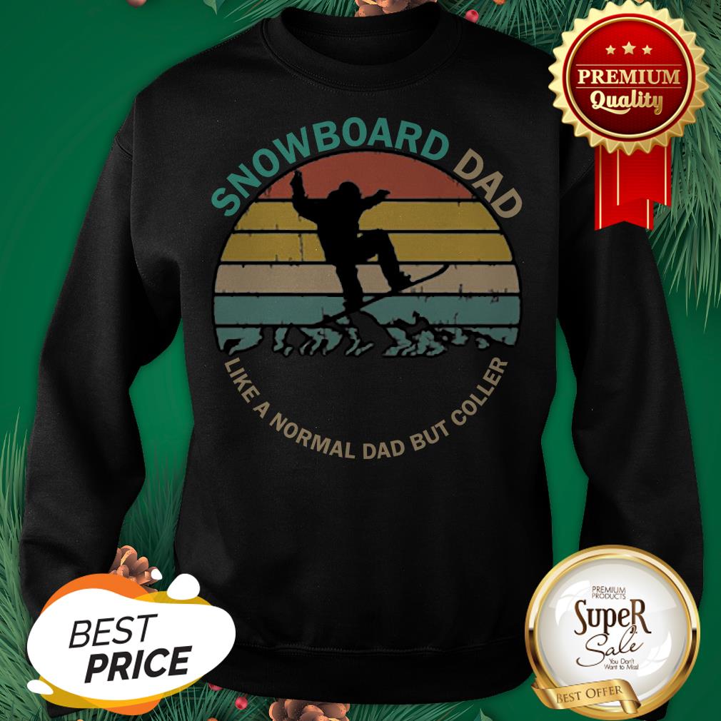 Snowboarding Snowboard Dad Like A Normal Dad But Cooler Vintage Shirt - Image 4