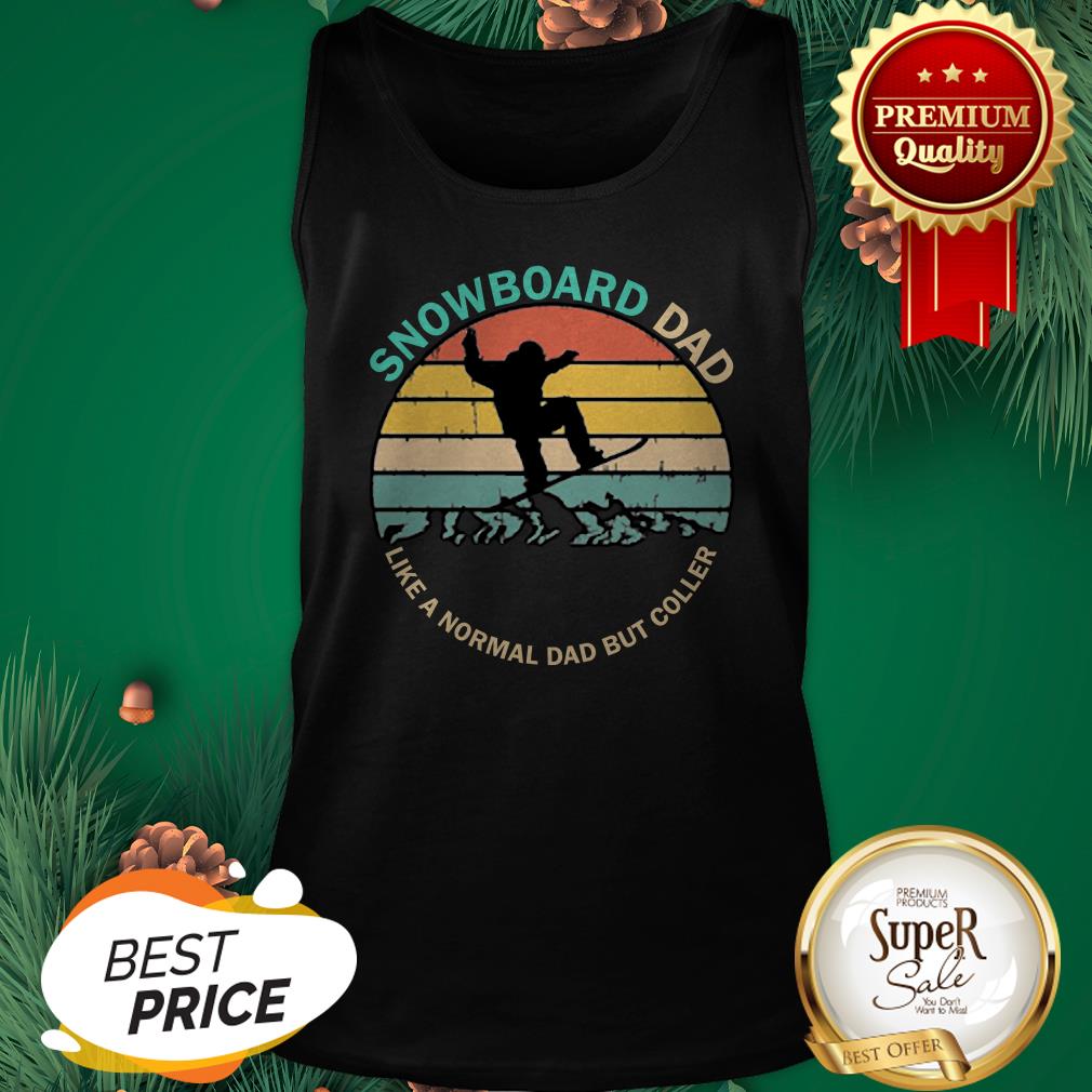 Snowboarding Snowboard Dad Like A Normal Dad But Cooler Vintage Shirt - Image 3