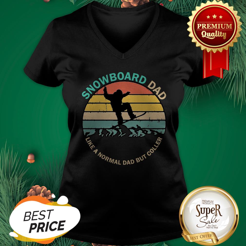 Snowboarding Snowboard Dad Like A Normal Dad But Cooler Vintage Shirt - Image 2
