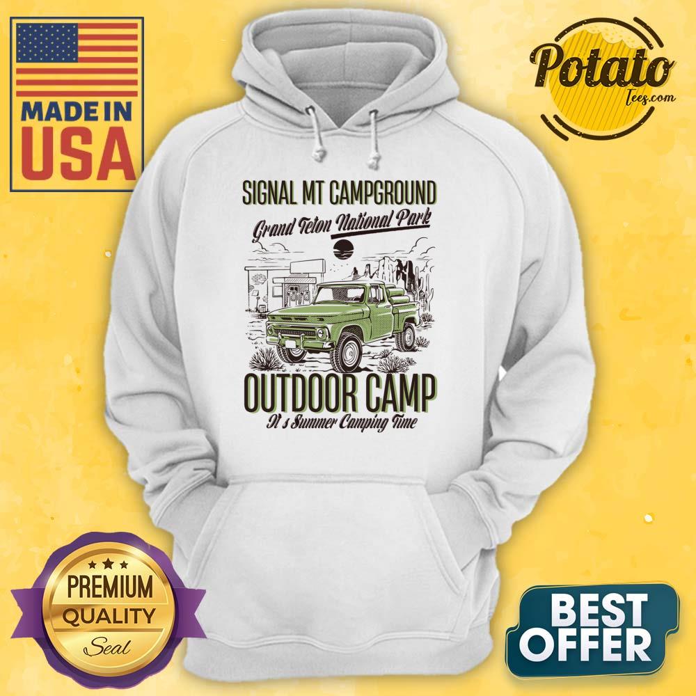 Signal Mountain Campground Grand Teton National Park Outdoor Camp Shirt - Image 5
