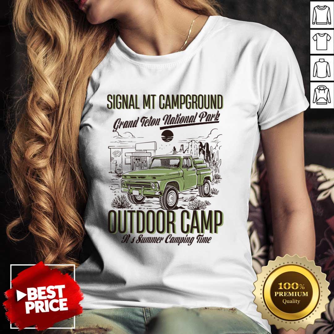 Signal Mountain Campground Grand Teton National Park Outdoor Camp Shirt