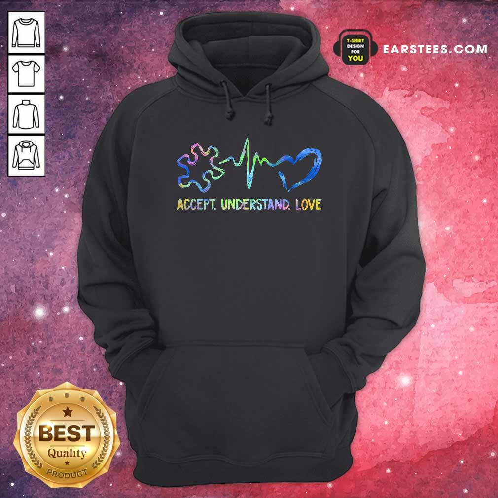Original Accept Understand Love Autism Shirt - Image 2