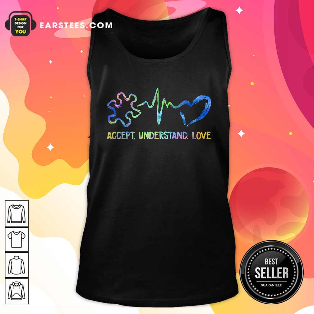 Original Accept Understand Love Autism Shirt - Image 4