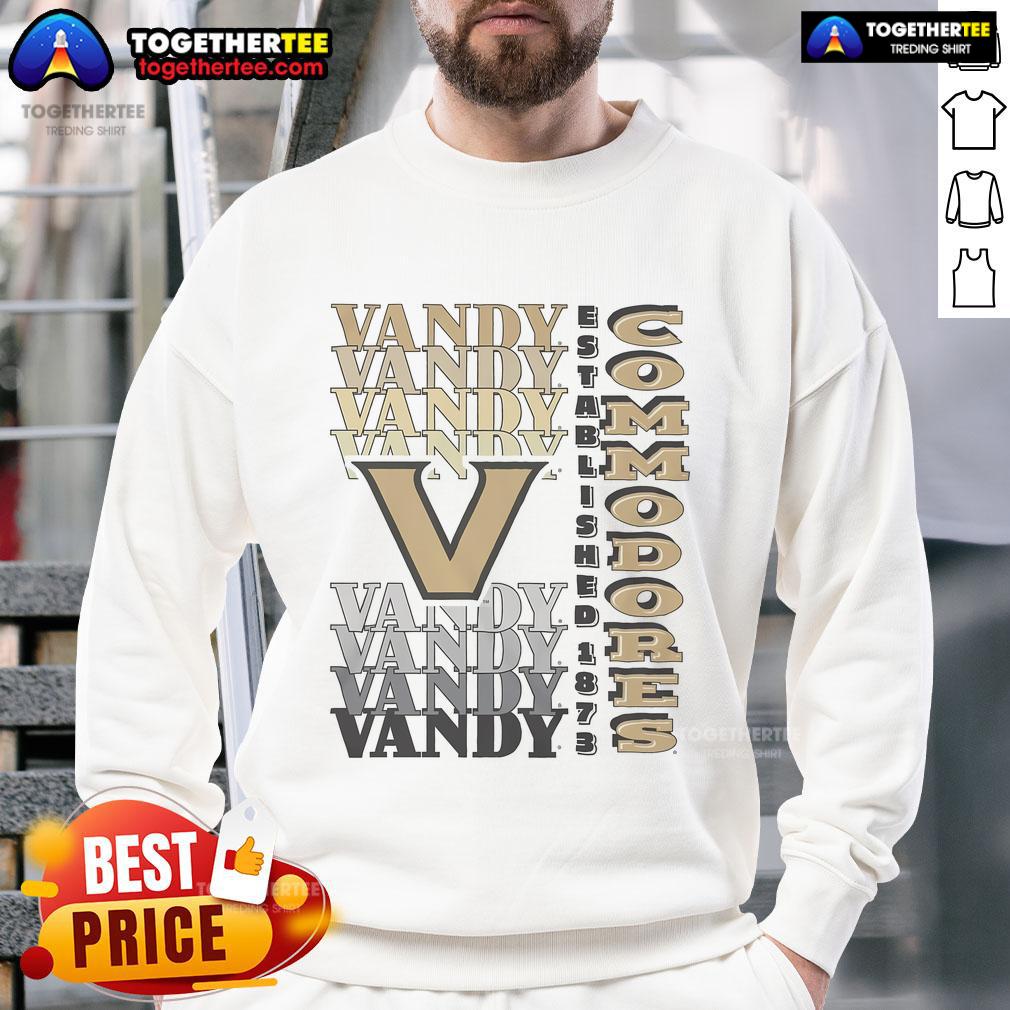 Nice Vanderbilt Commodores Gradient Wordmark T-Shirt - Image 5