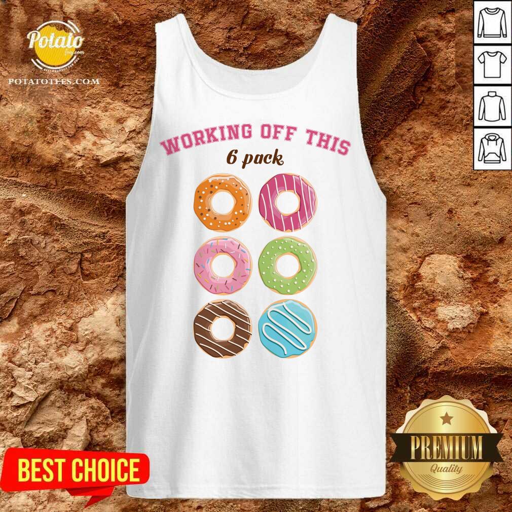Hot Dounut Working Off This 6 Pack Fitness Shirt - Image 4