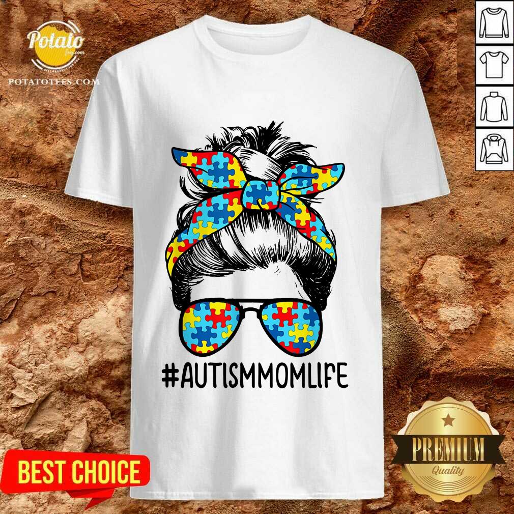 Nice Autism Mom Life Sunglasses Bandana Mother Day Shirt