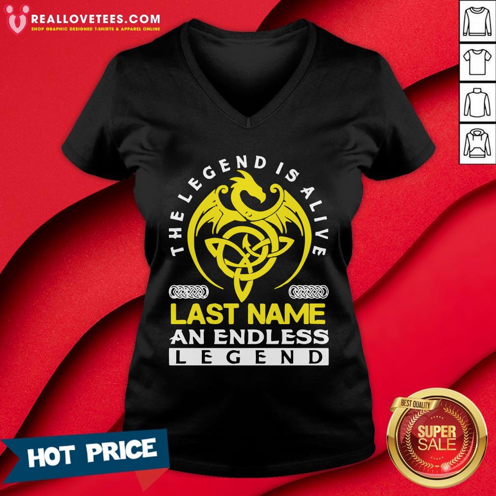 Official The Legend Is Alive Last Name An Endless Legend Shirt - Image 5