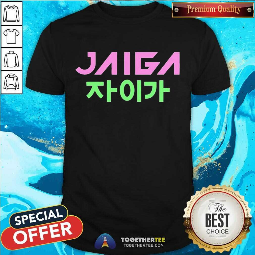 Official Jaiga Merch Jaiga Korean Themed With Globe Shirt