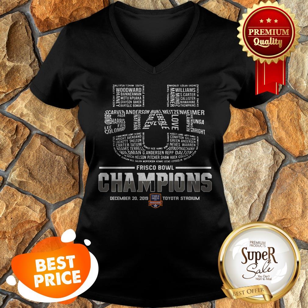 Official Utah State Frisco Bowl Champions Logo Shirt - Image 2