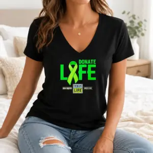 Alternative view of Good Pretty Donate Life Organ Donation Saves Lives Donate Life Shirt