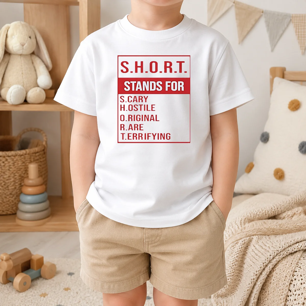 Good Top SHORT Stands For Scary Hostile Original Rare Terrifying Shirt - Image 9