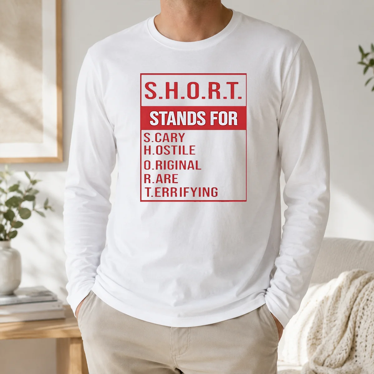 Good Top SHORT Stands For Scary Hostile Original Rare Terrifying Shirt - Image 5