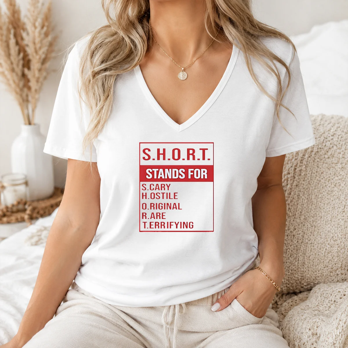 Good Top SHORT Stands For Scary Hostile Original Rare Terrifying Shirt - Image 2