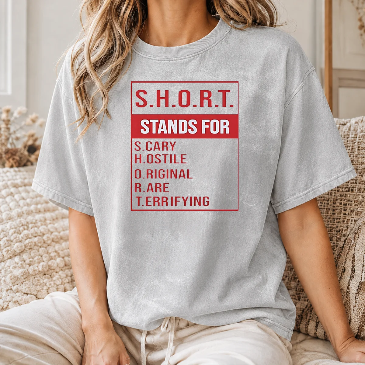 Good Top SHORT Stands For Scary Hostile Original Rare Terrifying Shirt - Image 8