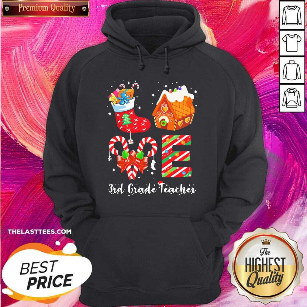 Perfect Socks House 3rd Grade Teacher Merry Christmas Shirt - Image 5