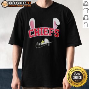 Official Kansas City Chiefs X Snoopy Happy Easter T-Shirt