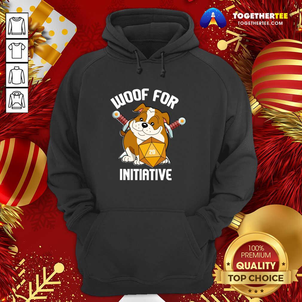 Cute Woof For Initiative Bulldog D20 Shirt - Image 5