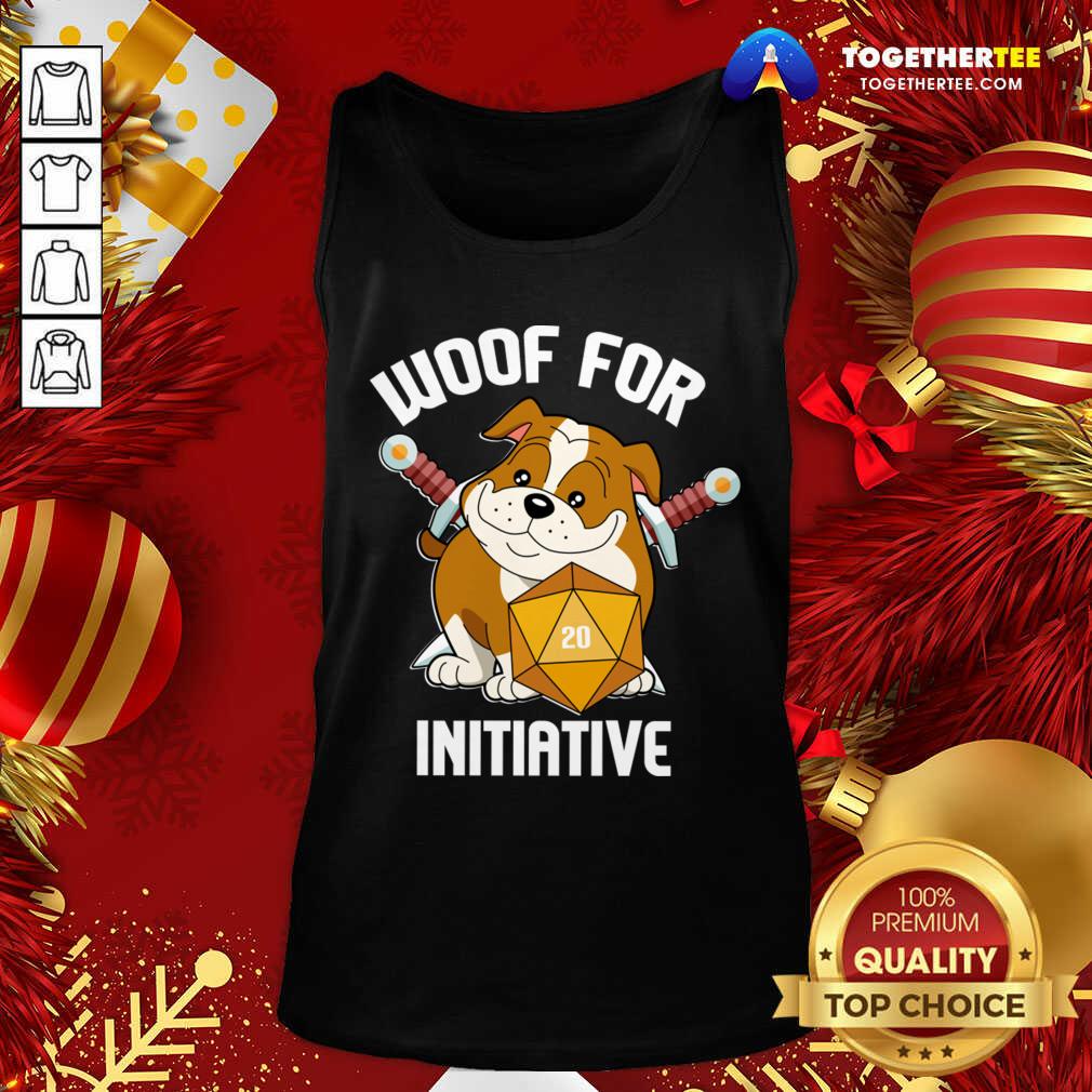 Cute Woof For Initiative Bulldog D20 Shirt - Image 3