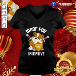 Alternative view of Cute Woof For Initiative Bulldog D20 Shirt
