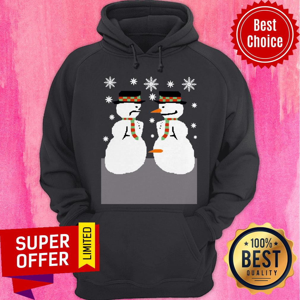 Official Snowman Nose Thief Ugly Christmas Shirt - Image 3