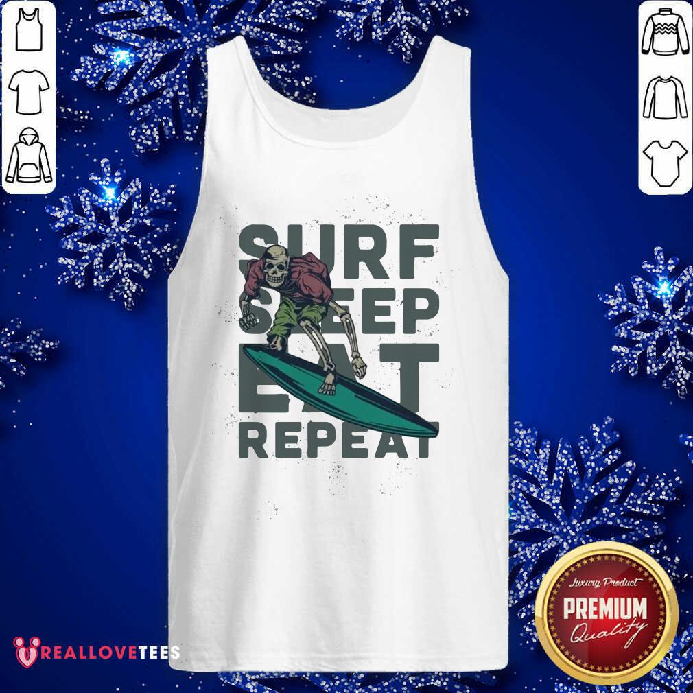 Skeleton Surf Sheep Eat Repeat Shirt - Image 4