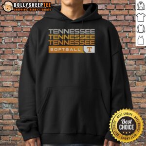 Alternative view of Nice Tennessee Volunteers College Softball Hype T-Shirt