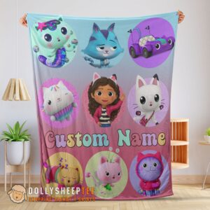 Perfect Disney Gabby's Dollhouse Blanket Fleece Customized Blanket