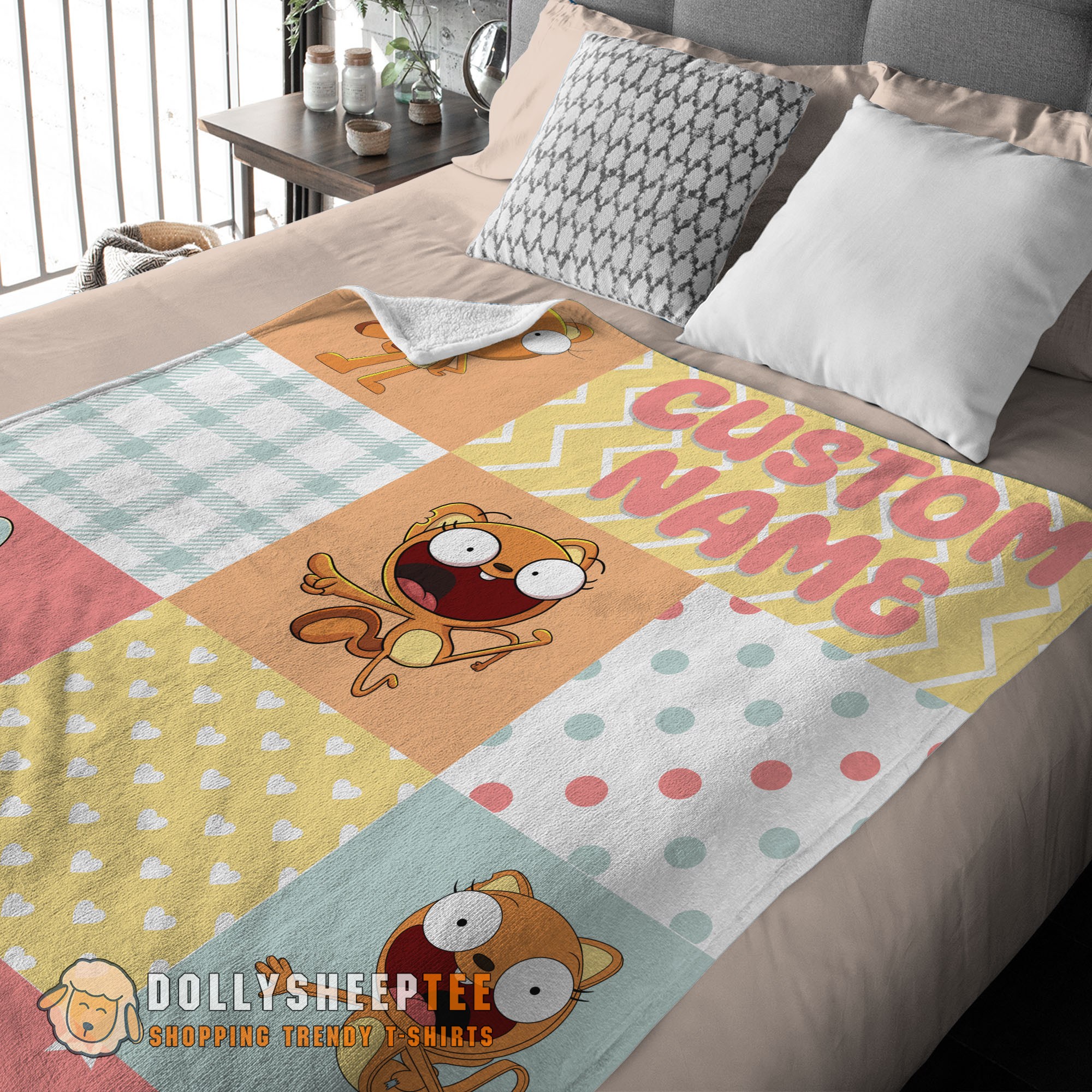 Perfect Disney Kiff Chatterley & Barry Buns Pattern Blanket Fleece Customized Blanket - Image 2