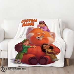Alternative view of Perfect Top Pixar Turning Red With Friends Blanket Fleece Customized Blanket