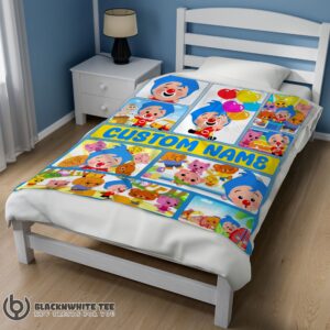 Alternative view of Perfect Top Plim Plim & Friends Collage Blanket Fleece Customized Blanket